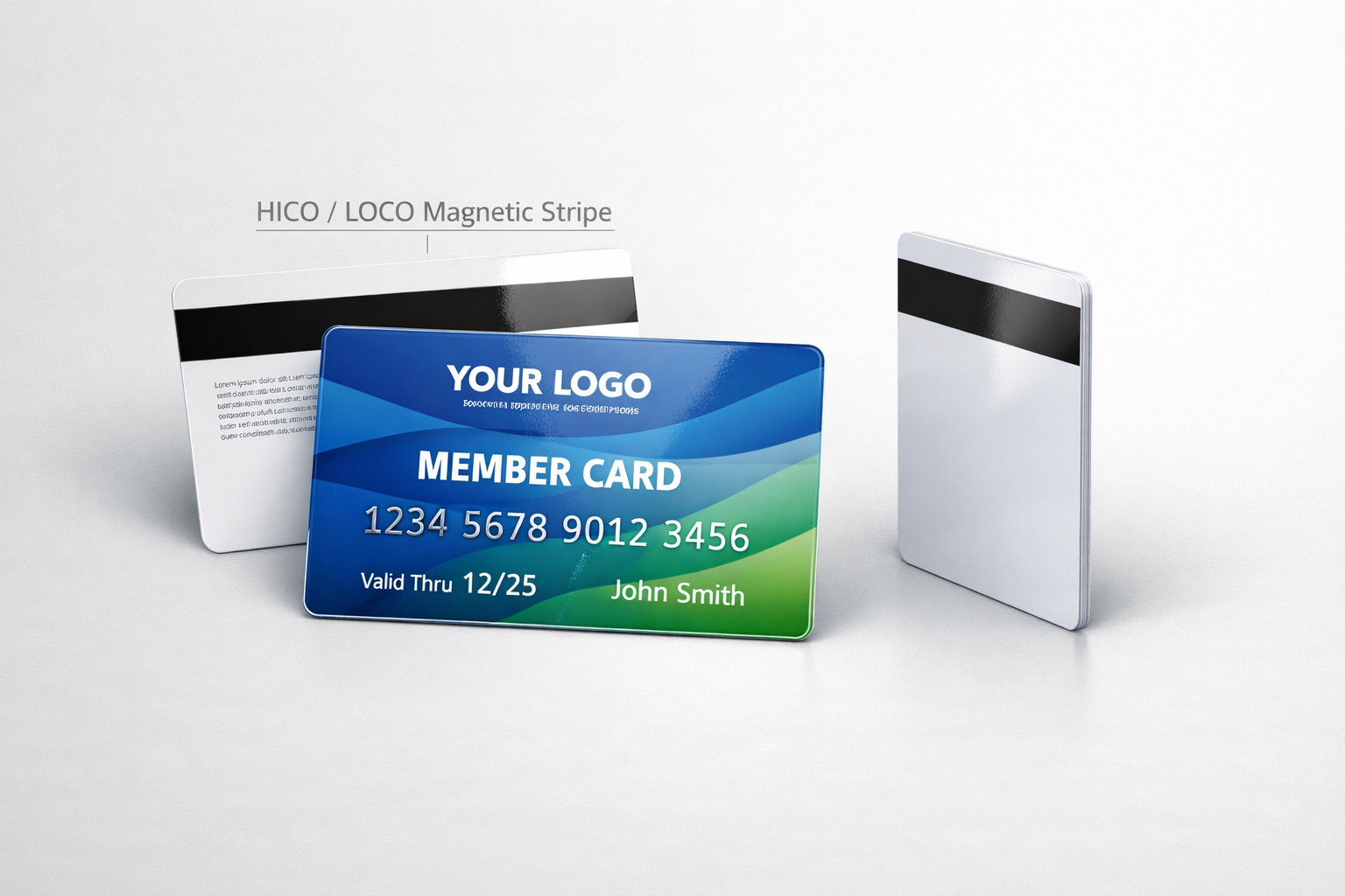 HICO/LOCO Magnetic Stripe Plastic Cards